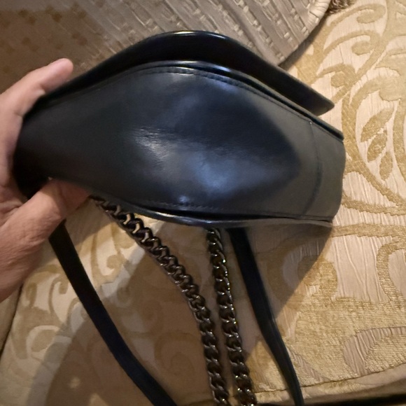 Coach Black Leather Swagger Flap Crossbody Bag - Picture 10 of 16